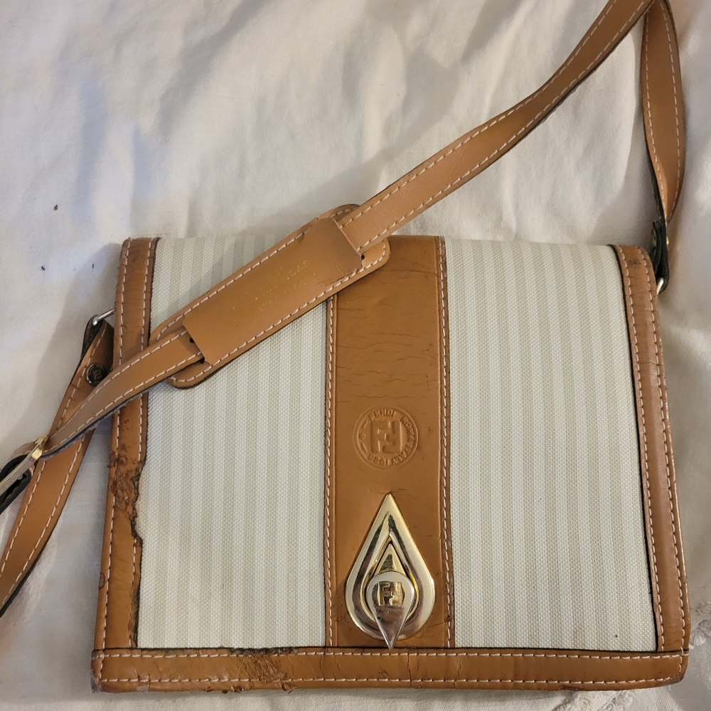 Vintage Fendi Rome Italy  Crossbody